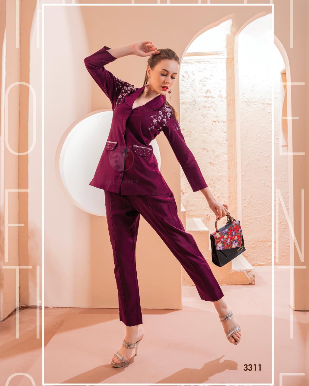 Sumshy Showy Vol 2 Viscose Nylon Indo Western Dress