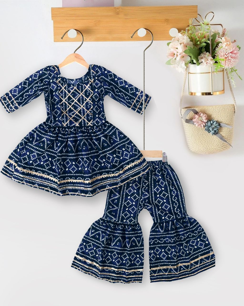 Sumshy Cotton Fancy Sharara Suit Kid Wear Latest Collection