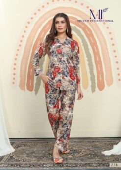 Moksh Latest Designer Premium Rayon Co-ord Set