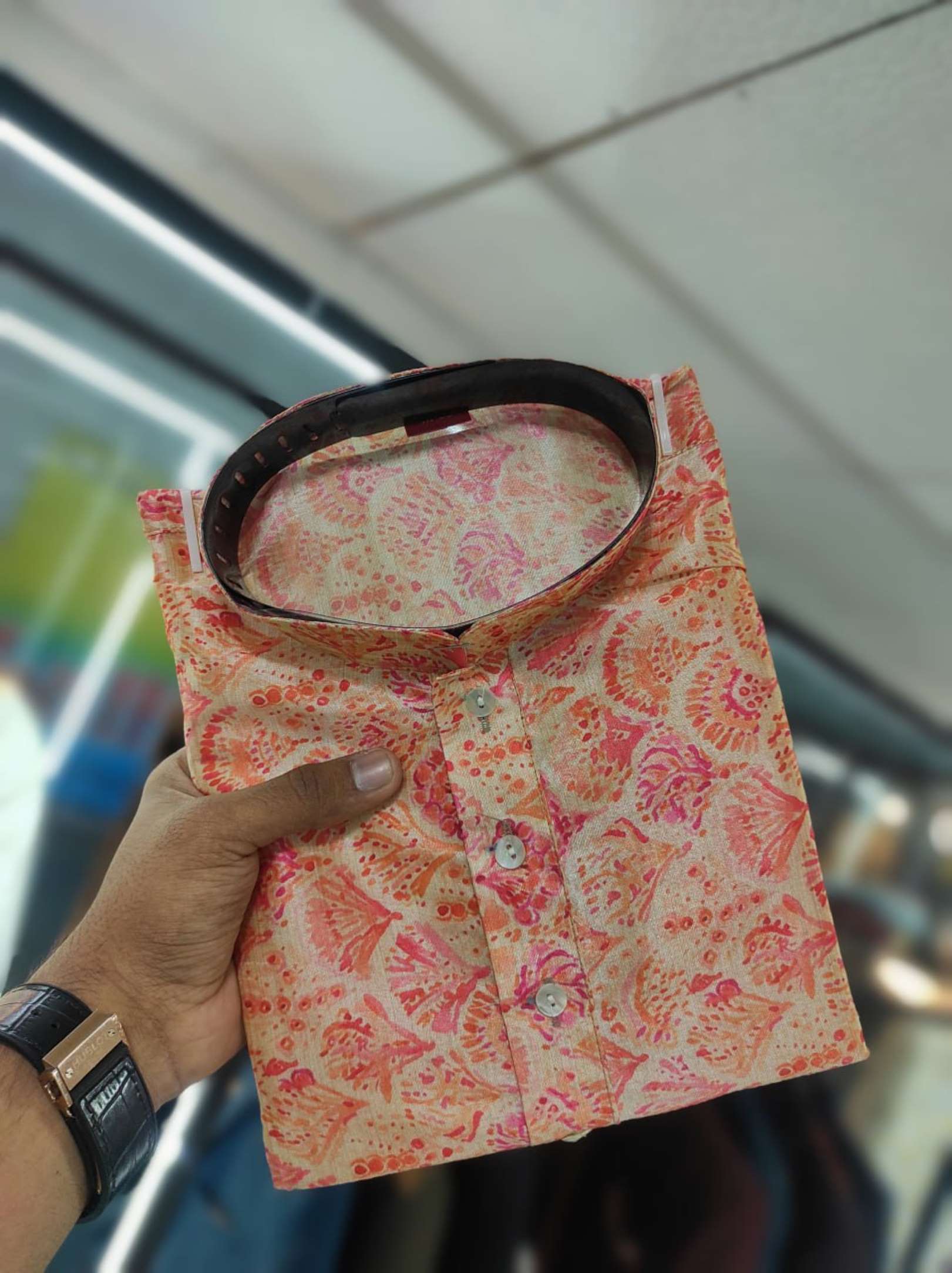 Sumshy Wedding Wear Printed Silk Mens Kurta Pajama