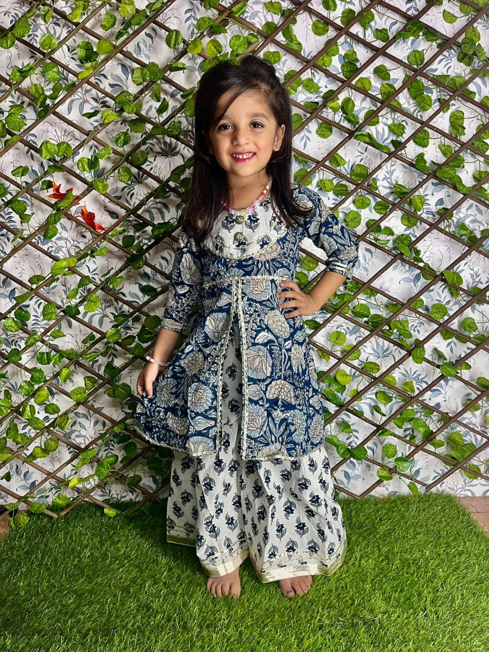 Sumshy Cotton Sharara Suit Kid Wear Fancy Collection Online