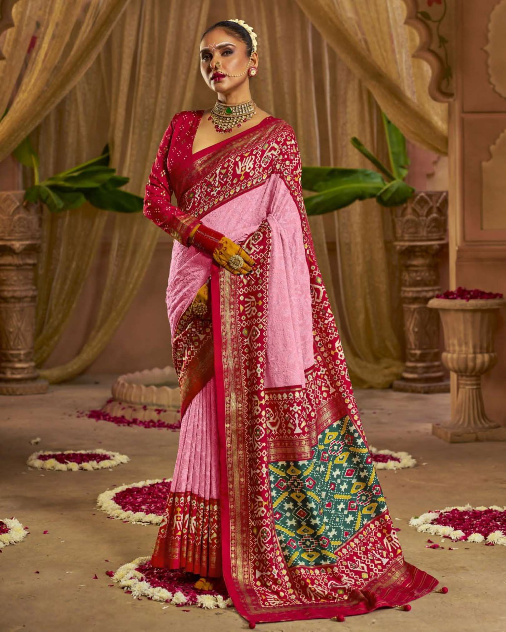 Sumshy Wedding Wear Premium Georgette Sarees