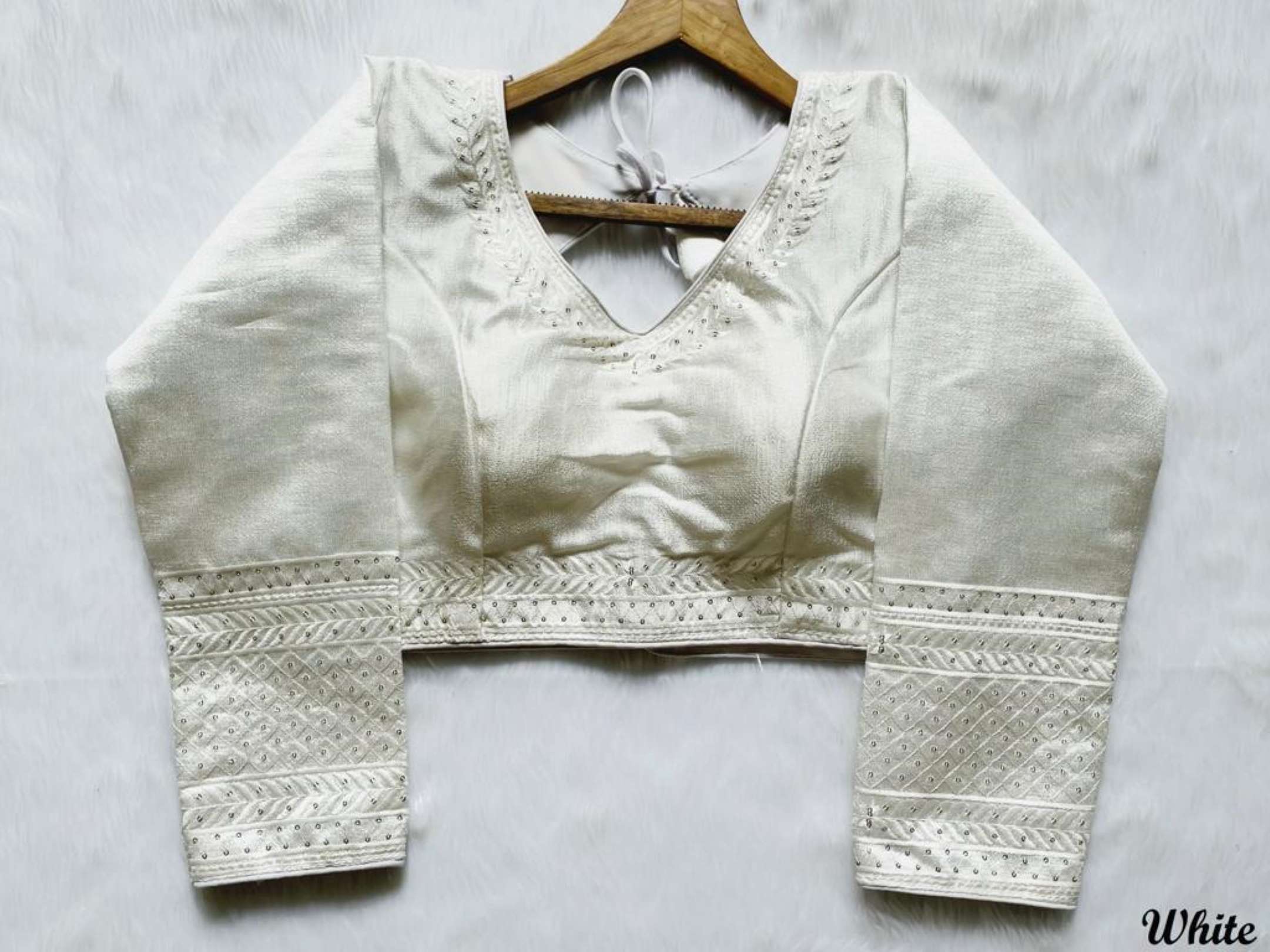 Sumshy Wedding Wear Sequence Milan Silk Blouse Online