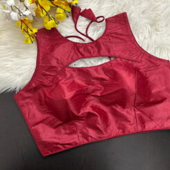 Sumshy Plain Designer Rimzim Simar Silk Readymade Blouse