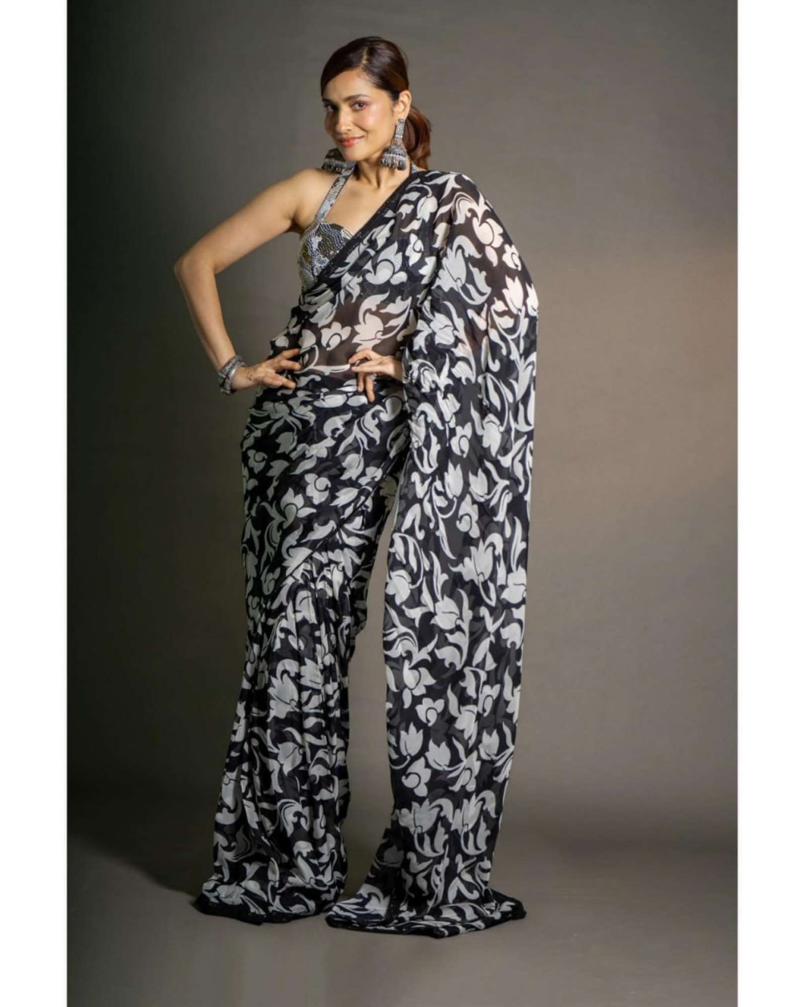 Sumshy Ankita Latest Party Wear Georgette Printed Sarees