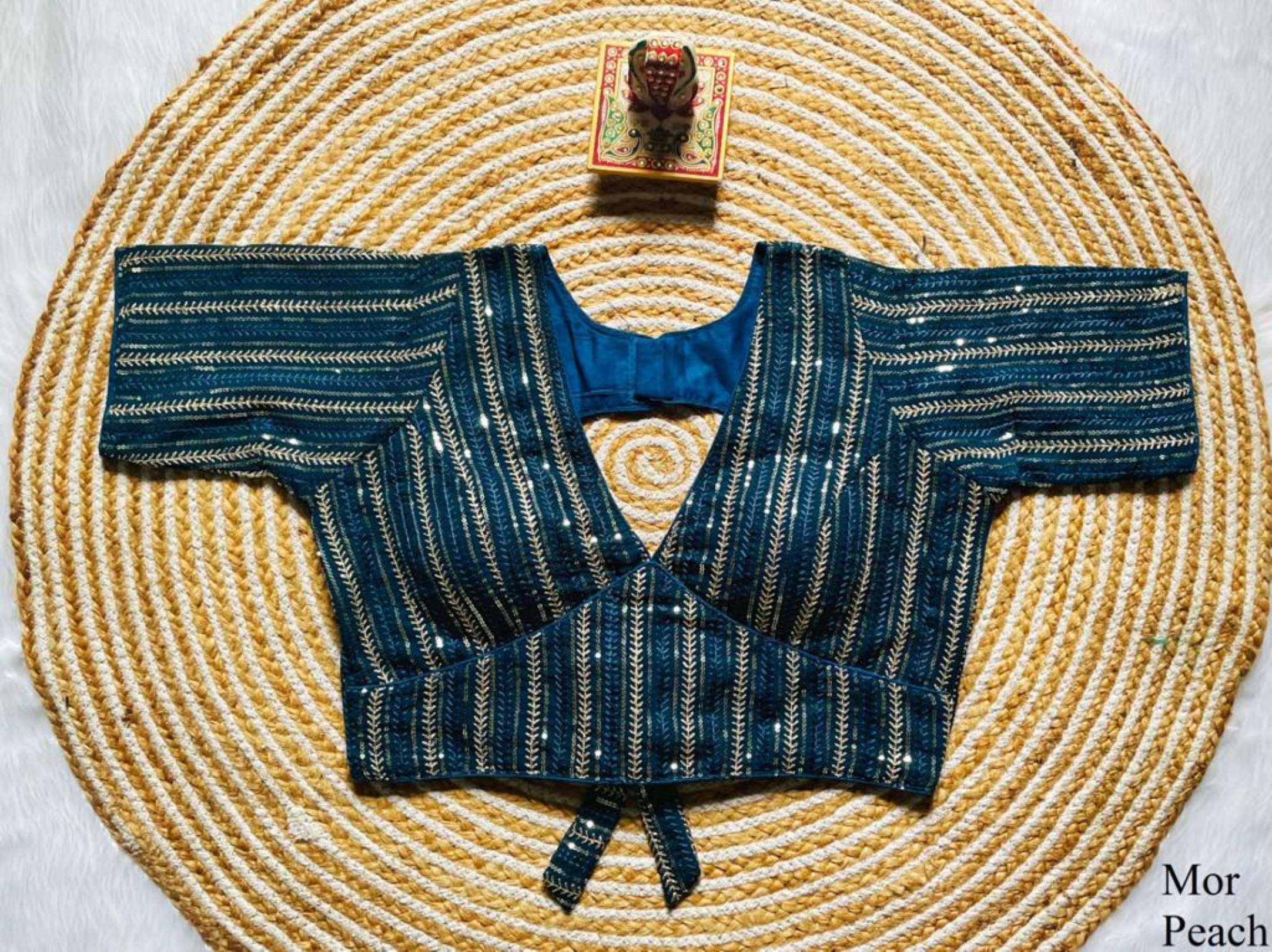 Sumshy Sabyasachi Sequence Faux Georgette Blouse