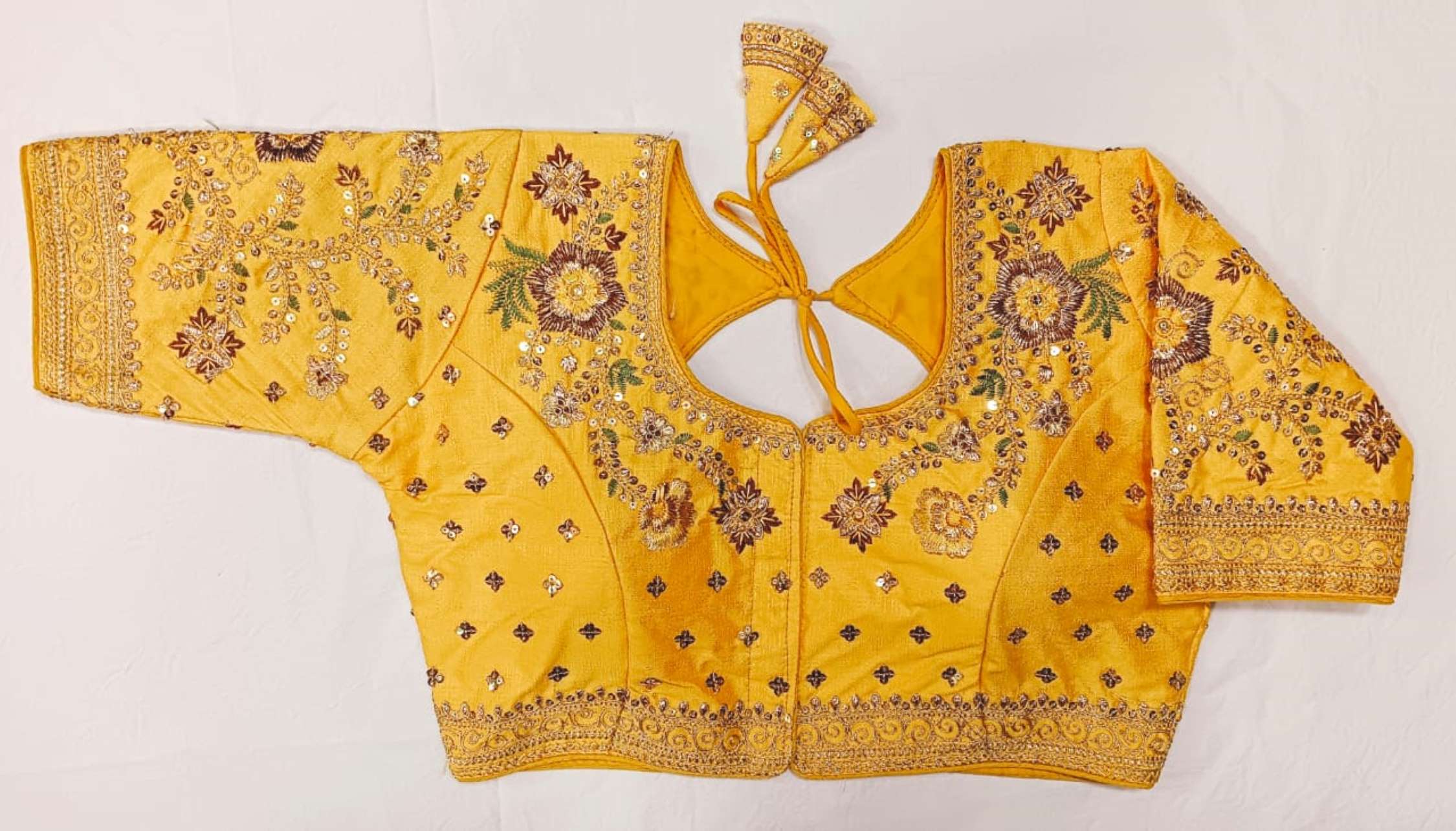 Sumshy Wedding Wear Embroidery Milan Silk Blouse