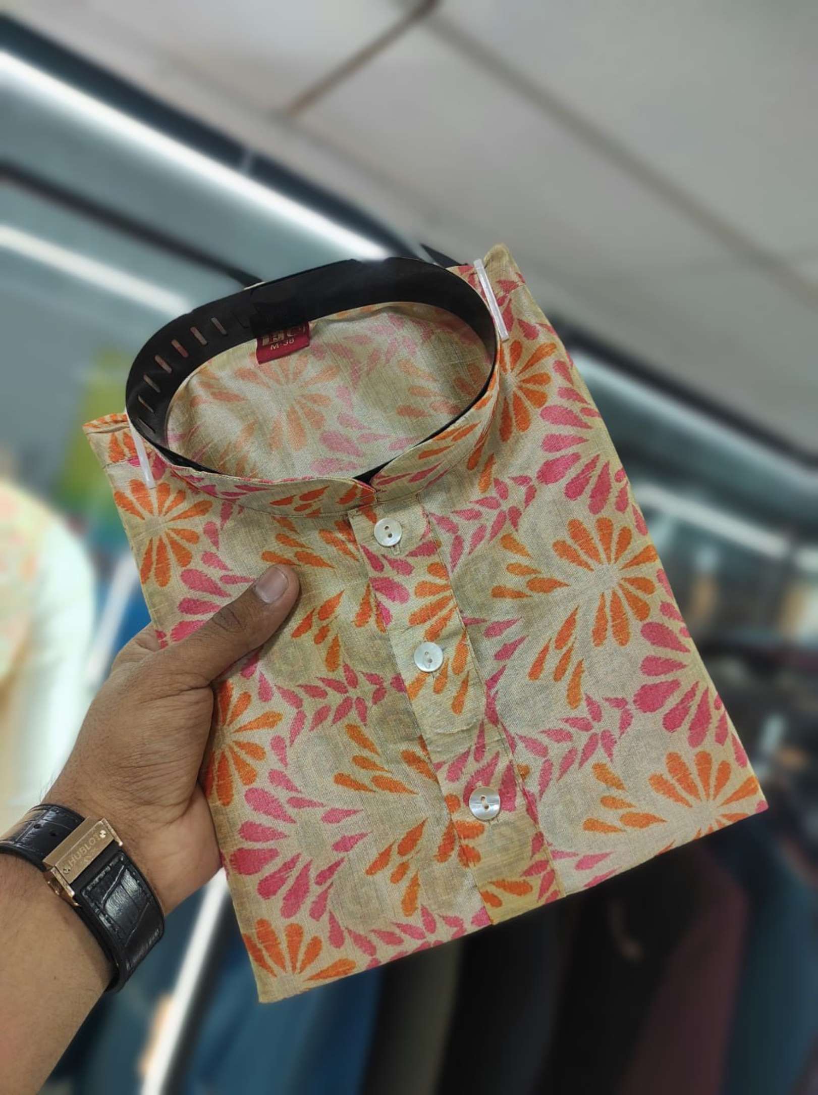 Sumshy Wedding Wear Printed Silk Mens Kurta Pajama