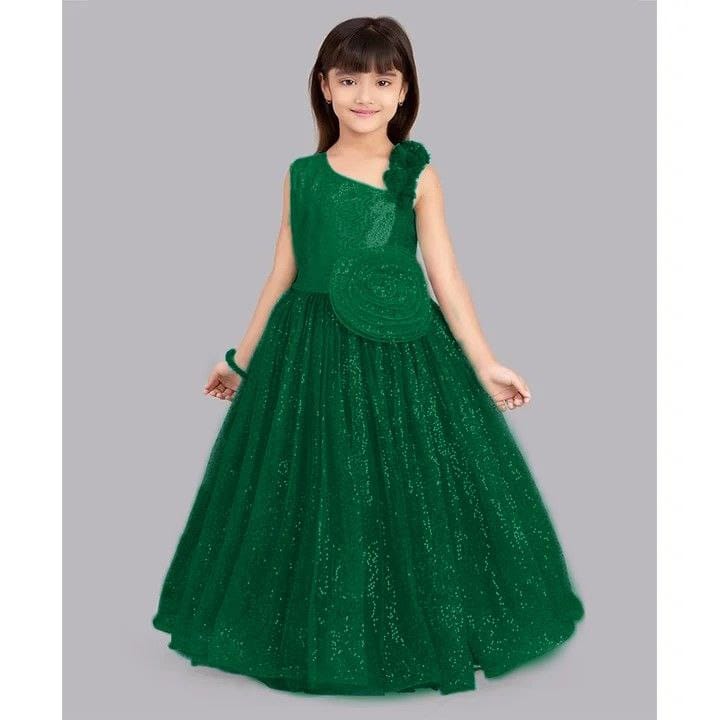 Sumshy Soft Net Designer Gown With Embroidery Work