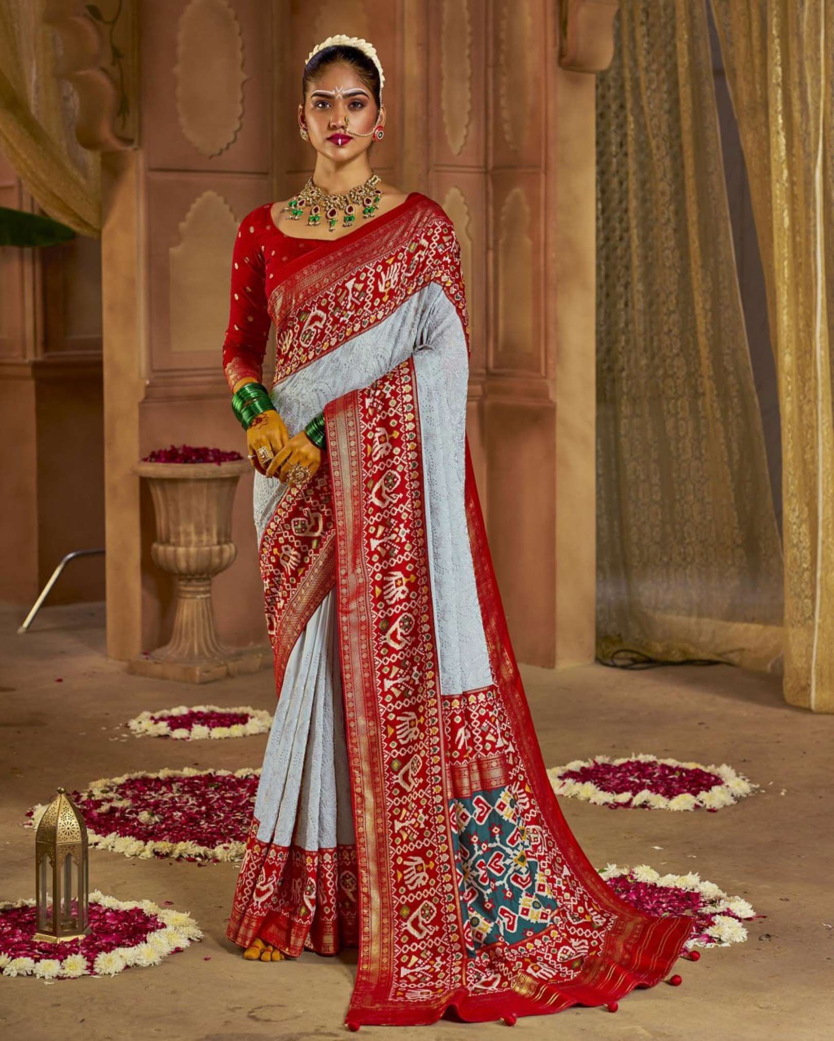 Sumshy Wedding Wear Premium Georgette Sarees