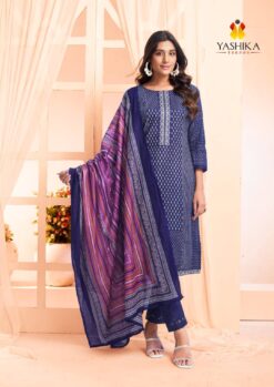 Yashika Erina Cotton Printed Dress Material Collection