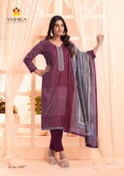Yashika Erina Cotton Printed Dress Material Collection