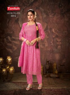 Taniksh Sharanam Vol 03 Kurti Bottom With Dupatta Collection