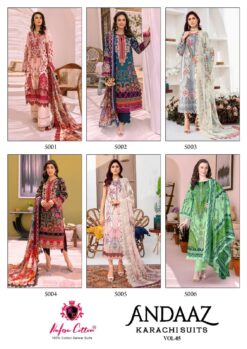 Nafisa Andaaz Vol 5 Karachi Soft Cotton Dress Material