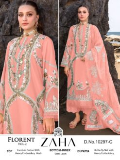 Zaha Florent Vol 2 Pakistani Salwar Kameez Collection