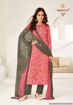 Suryajyoti Naishaa Vol 41 Jaam Satin Printed Dress Material