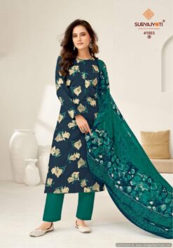 Suryajyoti Naishaa Vol 41 Jaam Satin Printed Dress Material