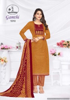 Miss World Gamthi Vol 1 Cotton Printed Dress Material