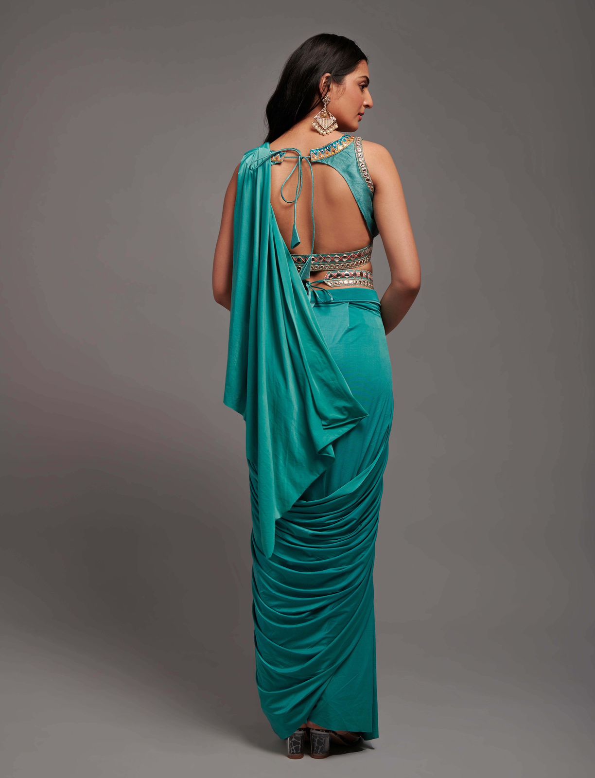 Sumshy 1136 Lycra Ready To Wear Saree Collection