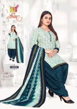 Snb Radhika Vol 3 Ready Made Soft Cootn Patiyala Suit