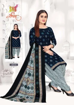 Snb Radhika Vol 3 Ready Made Soft Cootn Patiyala Suit