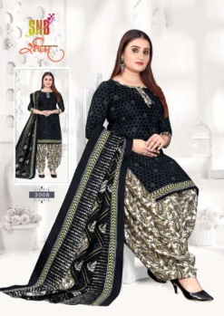 Snb Radhika Vol 3 Ready Made Soft Cootn Patiyala Suit