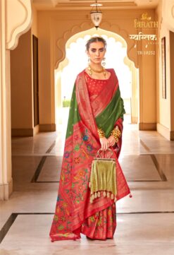 Trirath Swastik Paithani Silk Saree Collection