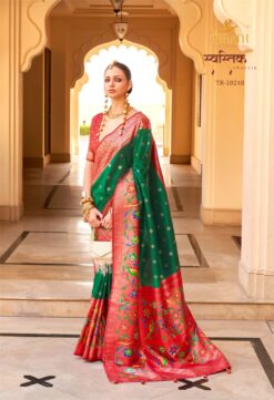 Trirath Swastik Paithani Silk Saree Collection