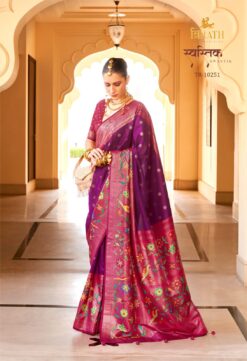 Trirath Swastik Paithani Silk Saree Collection