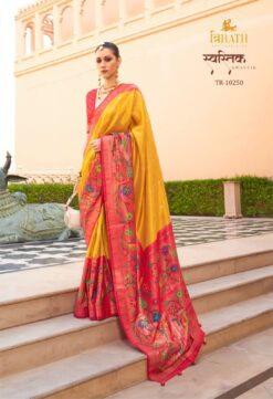 Trirath Swastik Paithani Silk Saree Collection