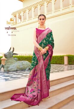 Trirath Swastik Paithani Silk Saree Collection