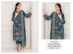 Sumshy KF153 Georgette Pakistani Dress Material