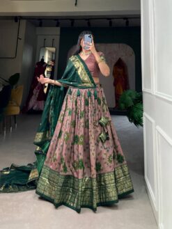 Sumshy 1204 Party Wear Tussar Silk Lehenga Choli