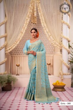 Sumshy Pehnava Silk Wedding Wear Georgette Saree Collection