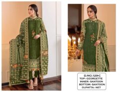Sumshy KF129 Georgette Heavy Pakistani Dress Collection