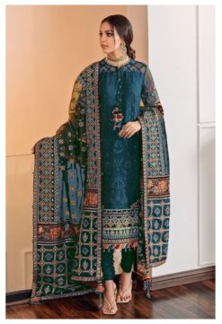 Sumshy KF129 Georgette Heavy Pakistani Dress Collection