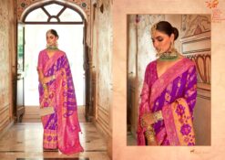 REWAA GANGOTRI SILK BANARASI BROKET SAREE