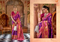 REWAA GANGOTRI SILK BANARASI BROKET SAREE