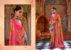 REWAA GANGOTRI SILK BANARASI BROKET SAREE