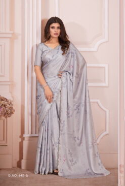Mehak 642 Series Pure Satin Georgette Saree Collection