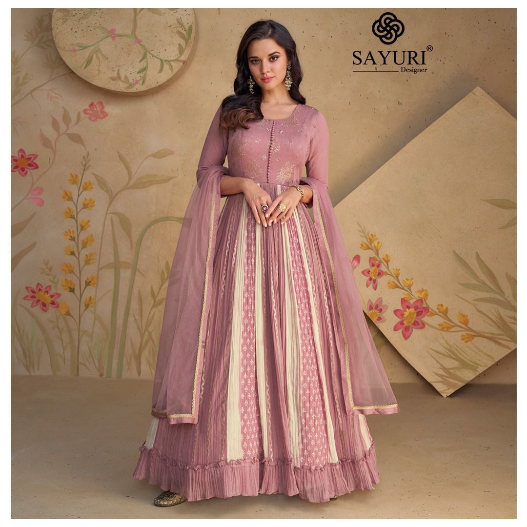 SAYURI DESIGNER FLORAL VOL-2 Gown with Dupatta
