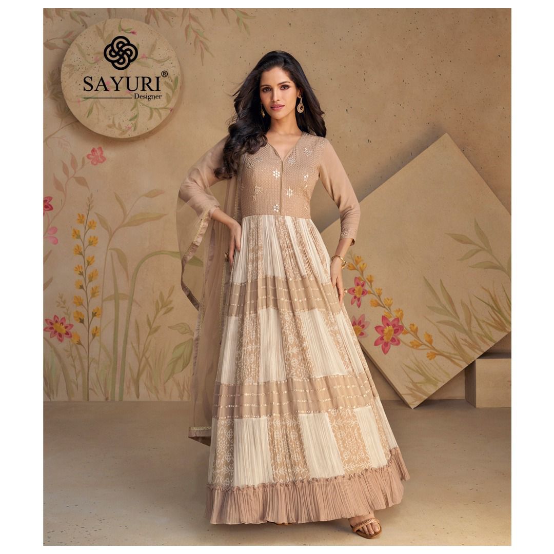 SAYURI DESIGNER FLORAL VOL-2 Gown with Dupatta