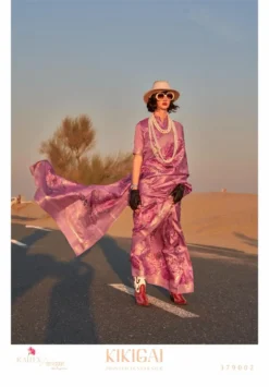 Rajtex Fabrics KIKIGAI Handwoven Tussar Silk Saree