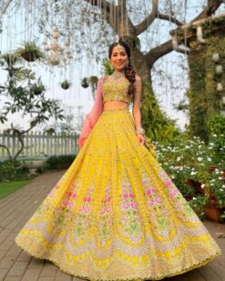 Sumshy SBD 1383 Yellow Designer Lehenga Choli