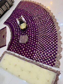 Sumshy SBD 1347 Designer Lehenga in Purple Color