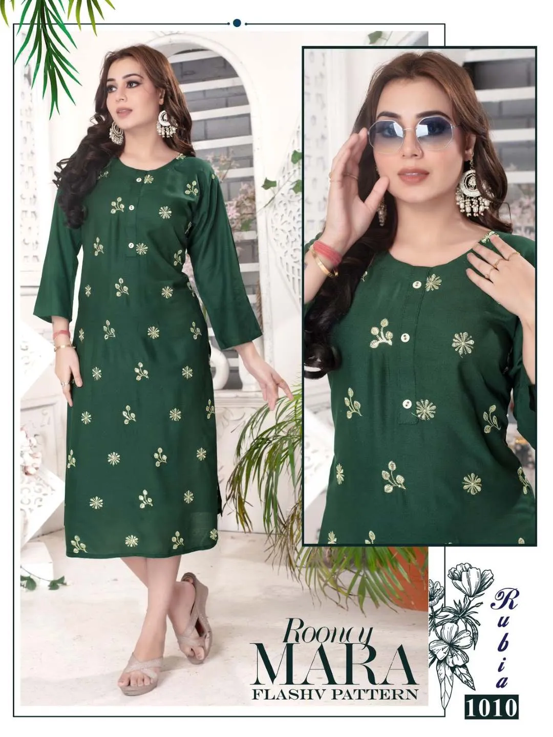 Beauty Rubia Kurti With Embroidery Work New Collection - Image 11