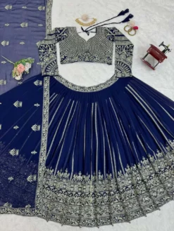 Deepika Vol 37 Georgette Lehenga Choli Blue Latest Collection