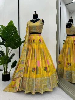 Deepika Vol 38 Yellow Lehenga Choli For Haldi Function Design