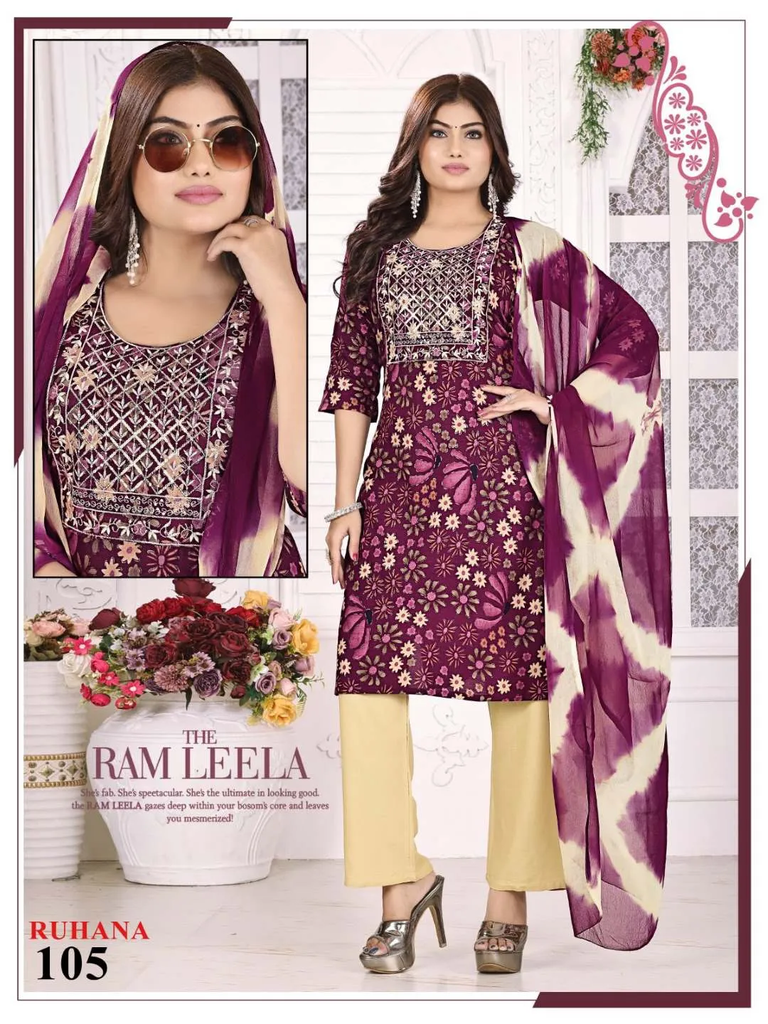 Fashion Talk Ruhana Vol 02 Kurti pant With Dupatta new Collection - Image 8