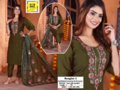 Fashion Talk Sangini Top Bottom With Dupatta Combo Design